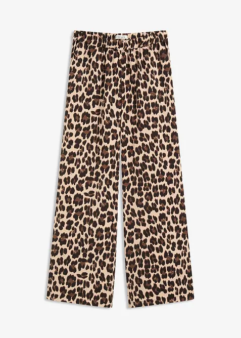 Pantaloni a palazzo in satin fluente, bonprix