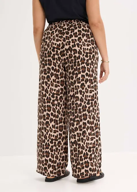 Pantaloni a palazzo in satin fluente, bonprix