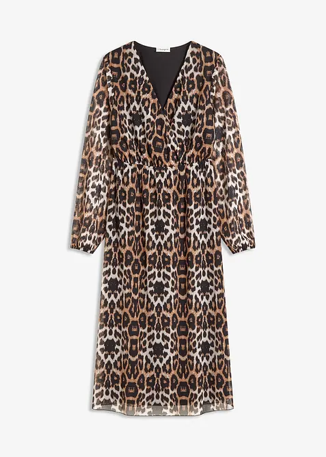 Abito midi in morbido mesh, bonprix