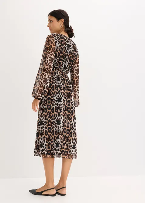 Abito midi in morbido mesh, bonprix