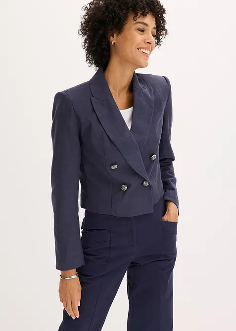 Blazer corto con spalle accentuate, bonprix
