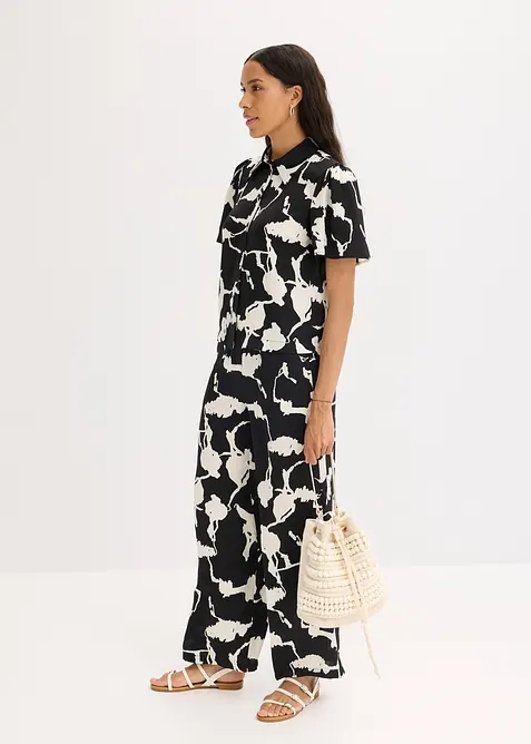 Blusa in satin fluente, bonprix