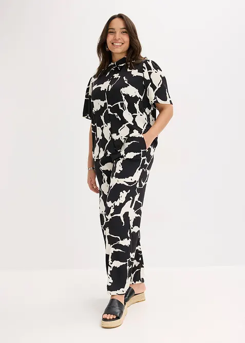 Blusa in satin fluente, bonprix