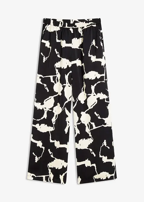 Pantaloni a palazzo in satin fluente, bonprix