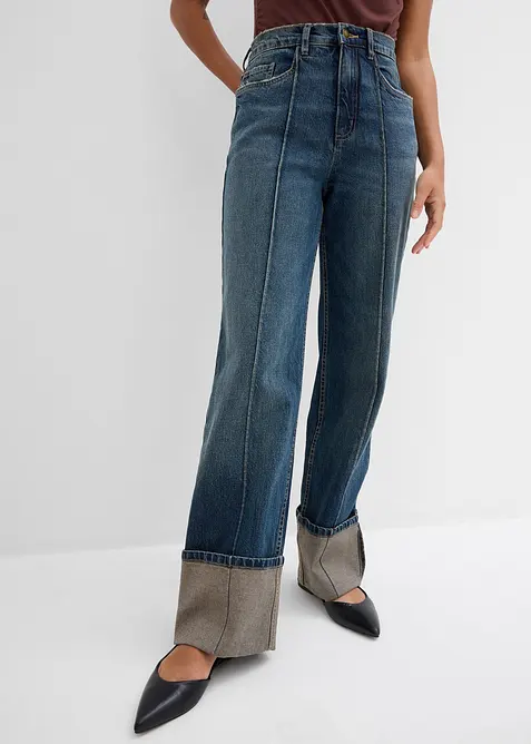 Jeans straight, vita alta, bonprix