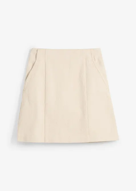 Gonna in twill di puro cotone, bonprix