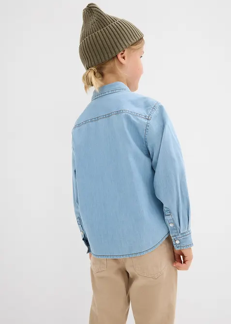 Camicia in jeans di puro cotone biologico, bonprix