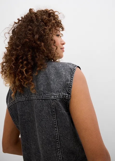 Gilet in jeans di cotone, bonprix
