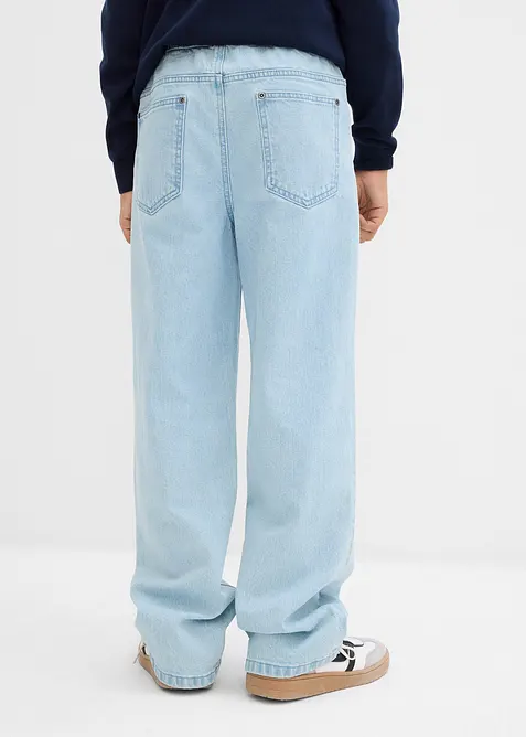 Jeans loose fit con elastico in vita, straight, bonprix