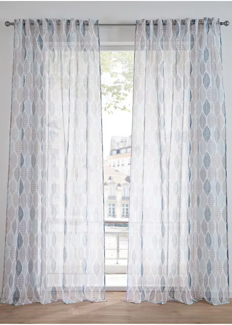 Tenda trasparente con poliestere riciclato (pacco da 1), bonprix