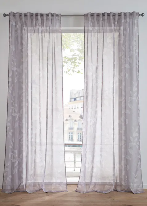 Tenda trasparente con poliestere riciclato (pacco da 1), bonprix