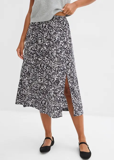 Gonna midi in viscosa, bonprix