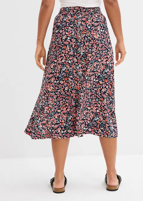 Gonna midi in viscosa, bonprix