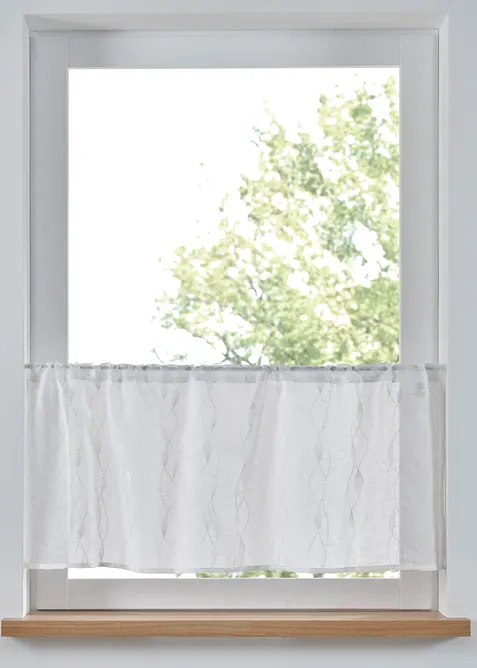 Tenda a vetro con ricami a onde, bonprix