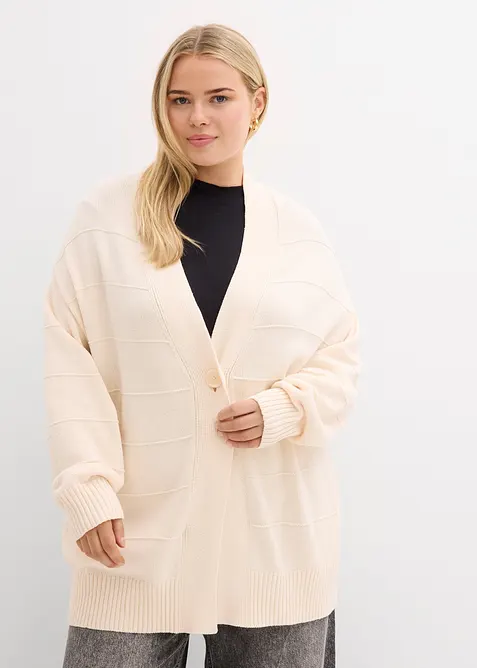 Cardigan lungo in maglia, bonprix