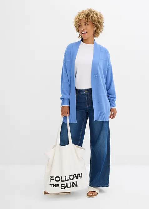 Cardigan lungo in maglia, bonprix