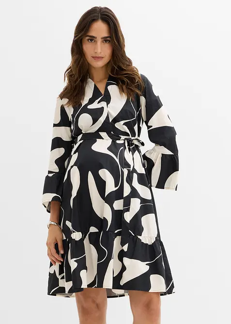 Abito pr&eacute;maman / da allattamento in puro cotone biologico, bonprix