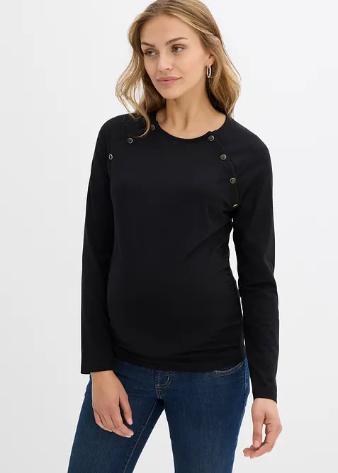Maglia prémaman / da allattamento in cotone, bonprix