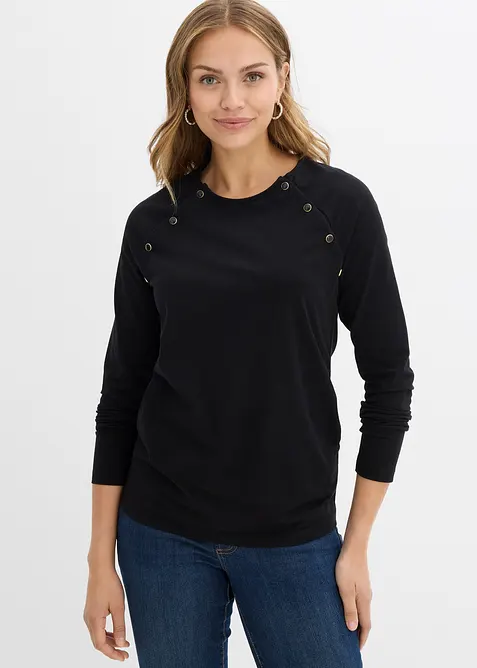 Maglia pr&eacute;maman / da allattamento in cotone, bonprix