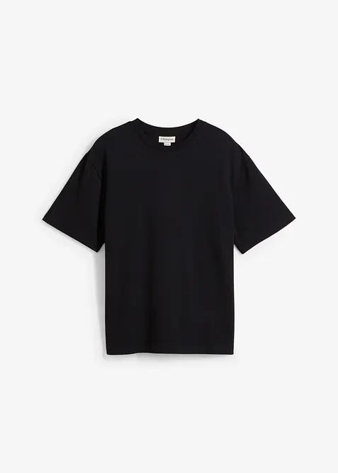T-shirt in jersey operato pesante, loose fit, bonprix