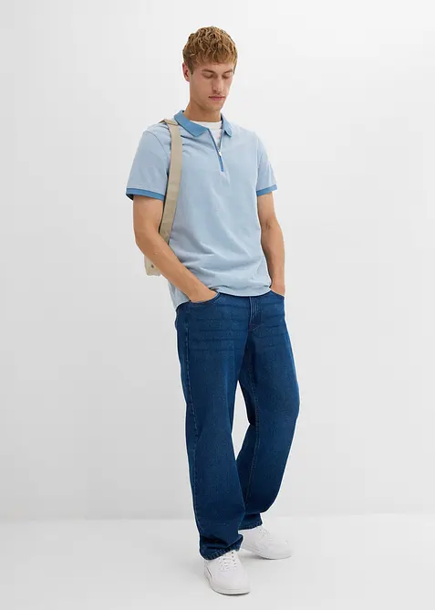 Polo in piquet con cerniera, bonprix