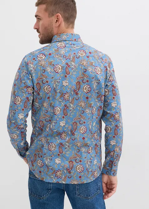 Camicia elegante in puro cotone, slim fit, bonprix