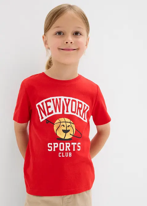 T-shirt in puro cotone biologico (pacco da 2), bonprix