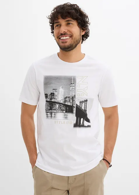 T-shirt in puro cotone biologico, bonprix