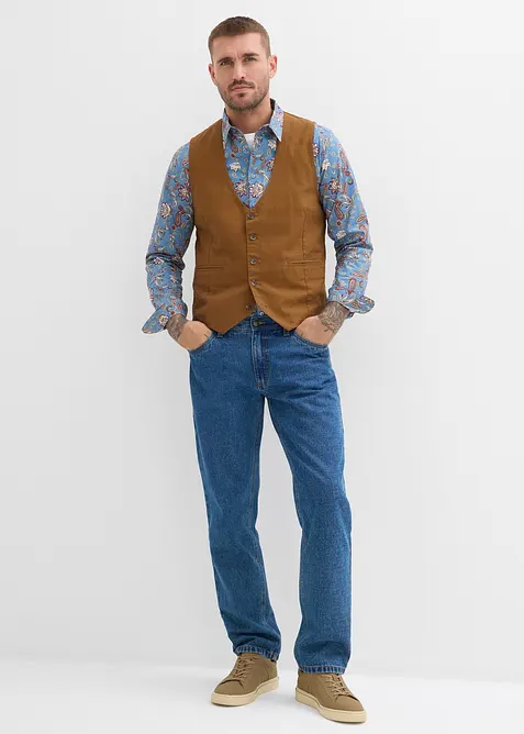 Gilet in tela di cotone, bonprix