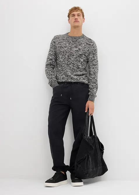 Maglione in filato fine con cotone, bonprix