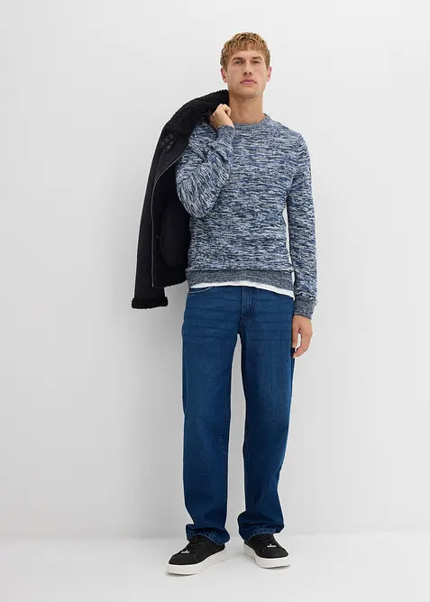 Maglione in filato fine con cotone, bonprix