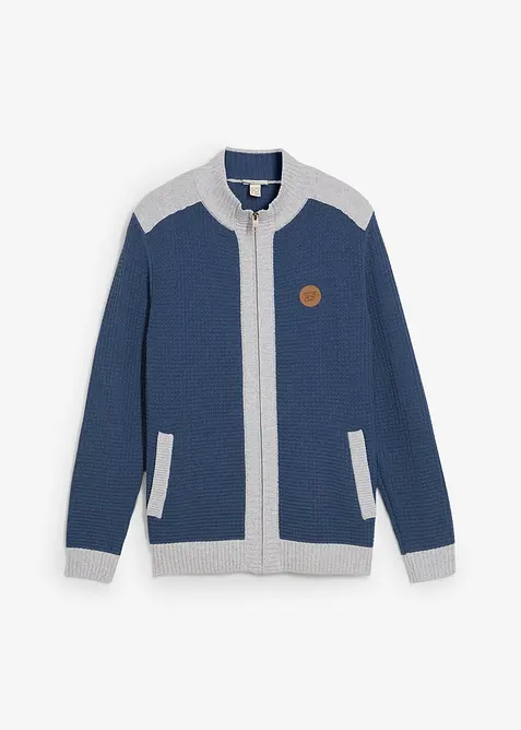 Cardigan in filato grosso con colletto alto, bonprix