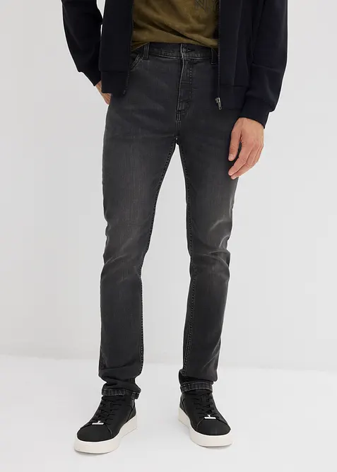 Jeans elasticizzati slim fit, straight, bonprix