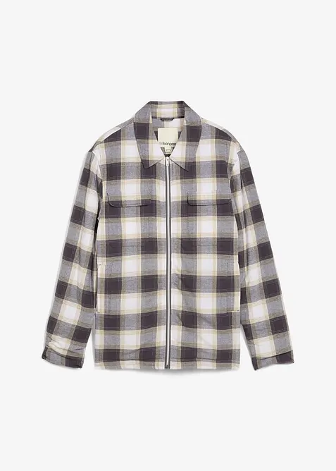 Giacca-camicia in flanella, leggermente foderata, bonprix