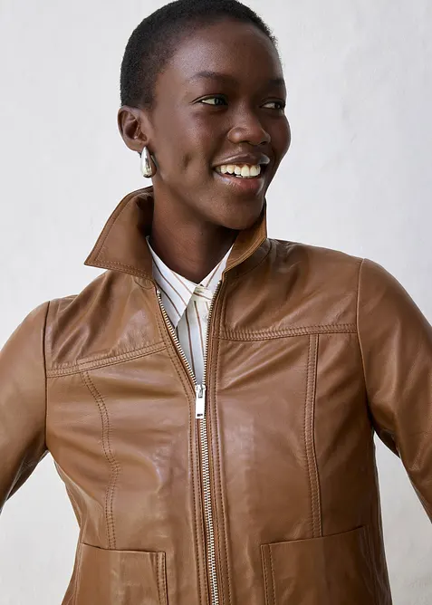 Giacca in nappa di agnello, bonprix