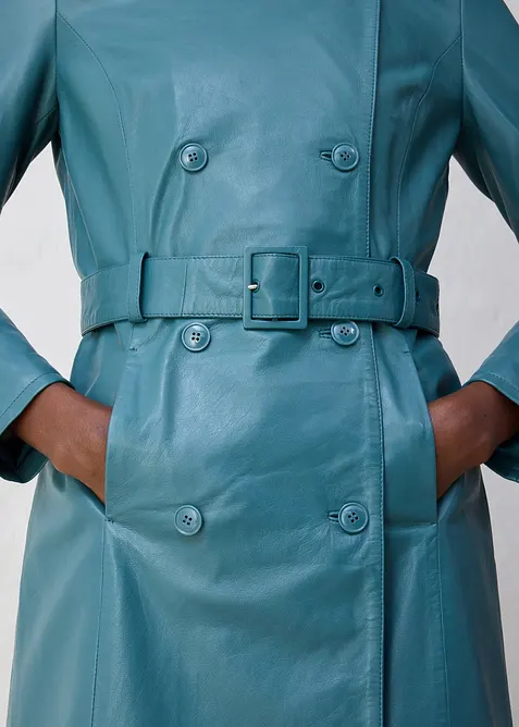 Trench in nappa d'agnello, bonprix