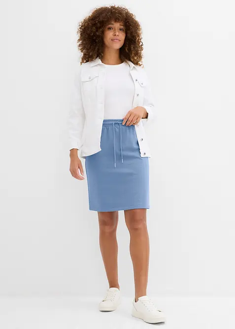 Gonna in felpa con tasche, bonprix