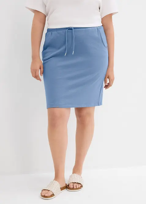 Gonna in felpa con tasche, bonprix