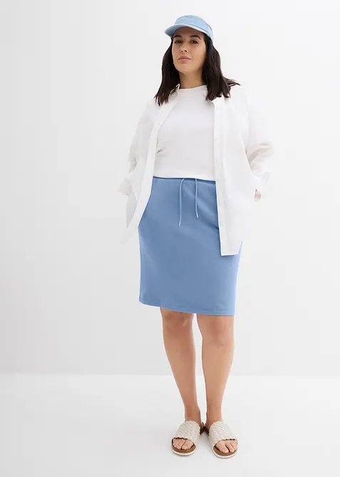 Gonna in felpa con tasche, bonprix