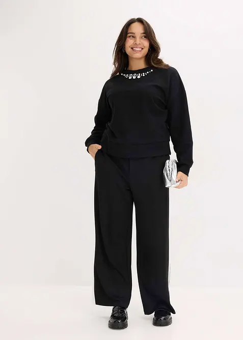 Felpa oversize in cotone, bonprix
