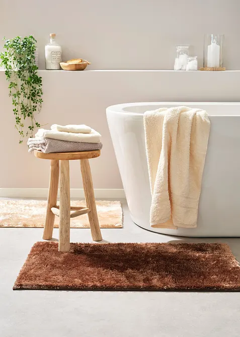 Tappeto da bagno con superficie lucida, bonprix