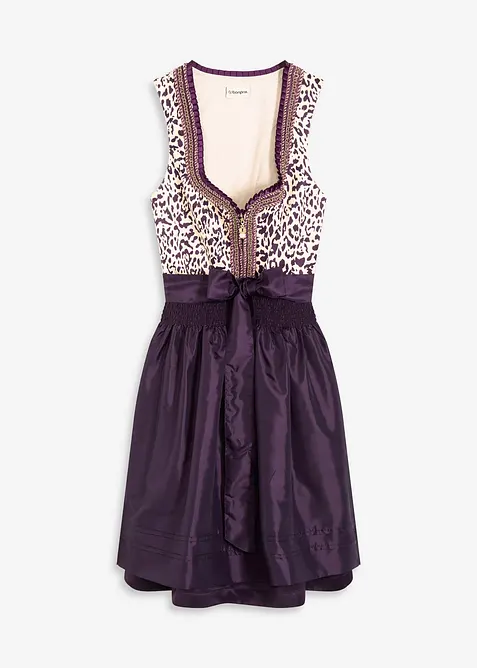 Abito bavarese con grembiule ricamato (set 2 pezzi), bonprix