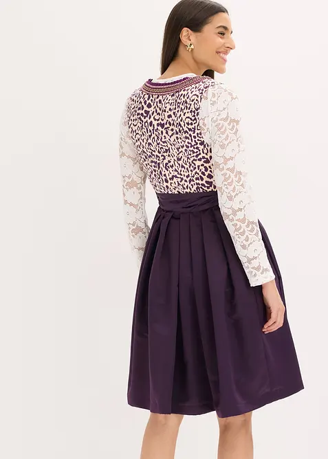 Abito bavarese con grembiule ricamato (set 2 pezzi), bonprix