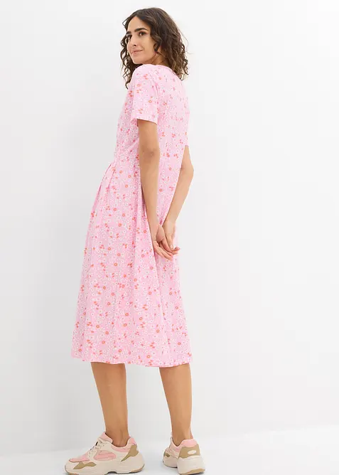 Abito midi in jersey di cotone, bonprix