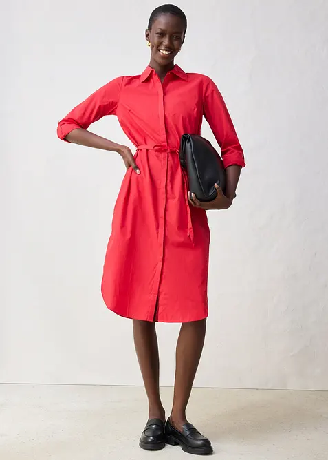 Abito chemisier in misto seta, bonprix