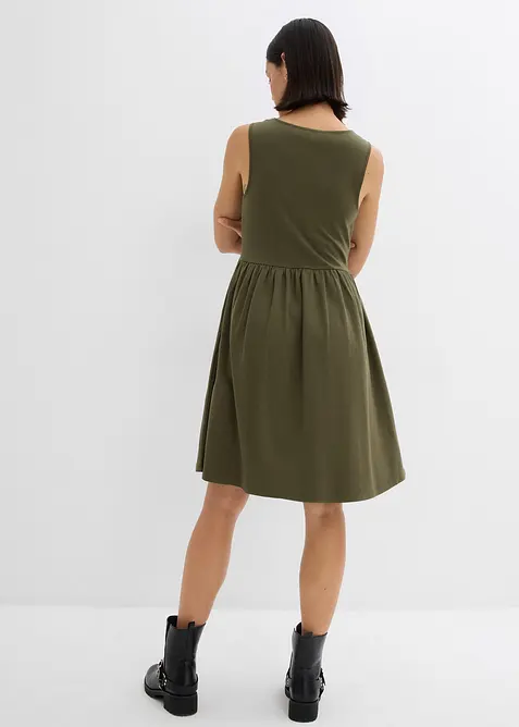 Abito in maglina di puro cotone con tasche, bonprix