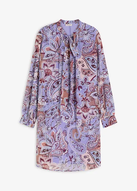 Abito tunica in chiffon con fiocco, bonprix