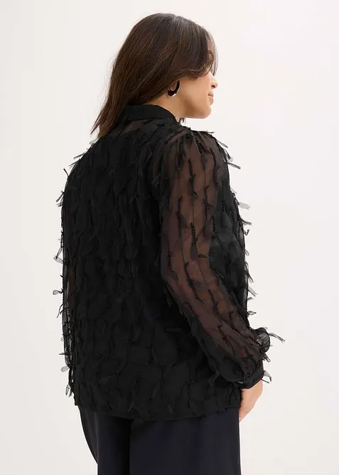 Blusa con lavorazione a frange, bonprix