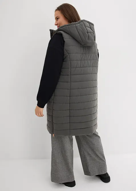 Gilet trapuntato lungo, bonprix