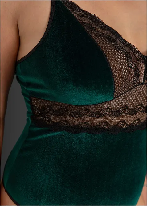 Body ouvert in velluto, bonprix